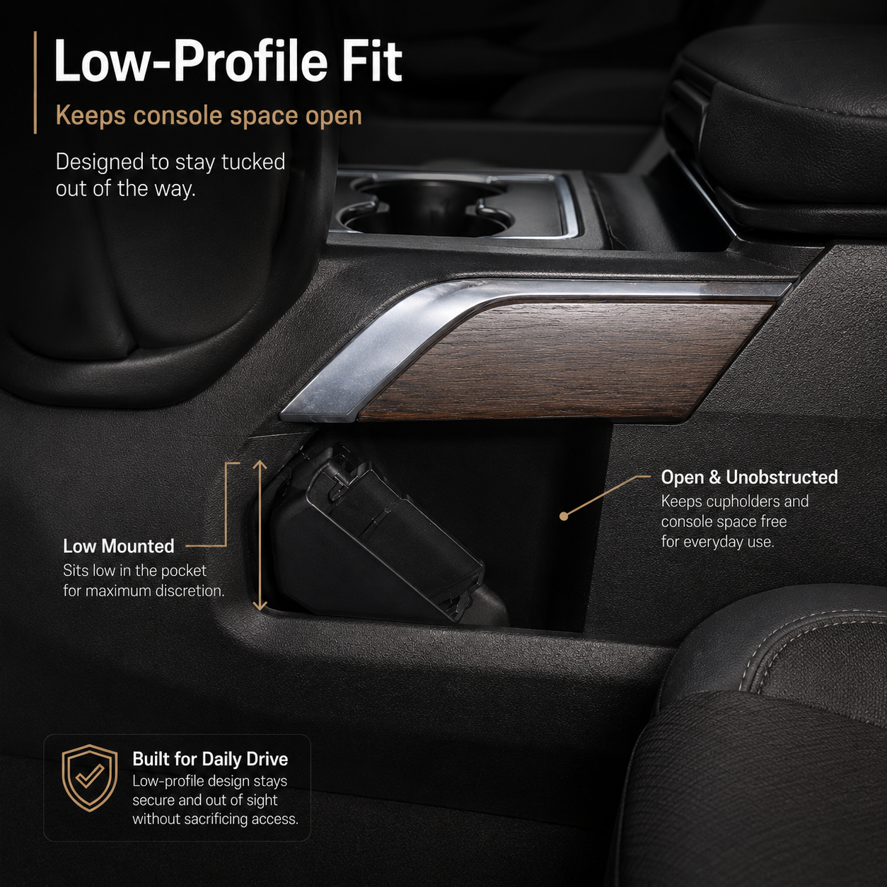 Truck Sidearm Holster for Chevy Silverado & GMC Sierra 1500